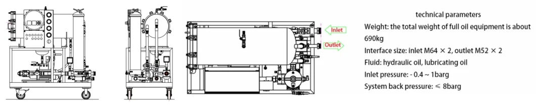 Coalescence and Separation Light Diesel Oil Purifier Device for Low Viscosity Lube Oil