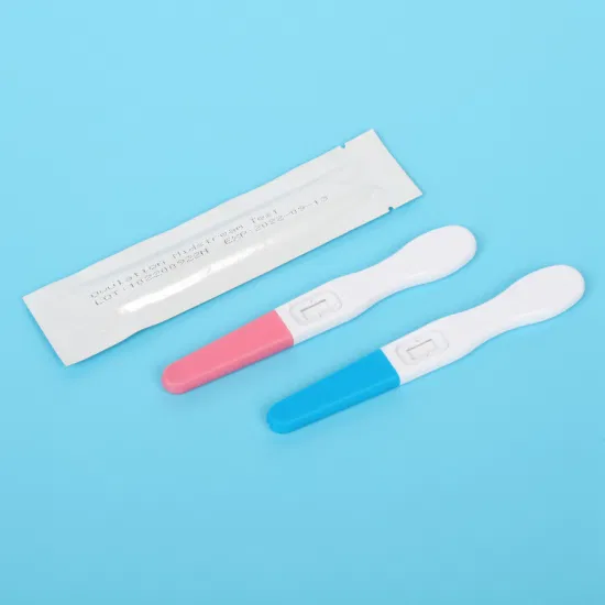 Cassette intermédiaire de bandelette de test de grossesse HCG médicale