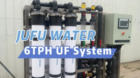 Système d'ultrafiltration d'équipement de traitement de l'eau UF 6tph pour la purification de l'eau de puits d'eau de rivière